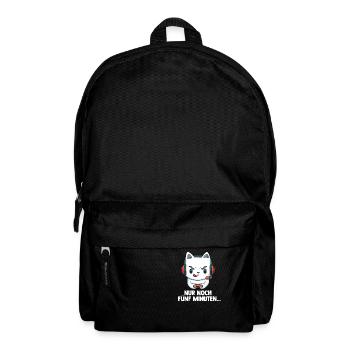 Streamen Videospiele Katze - Computer Spiele - Rucksack - Schwarz - Vorne