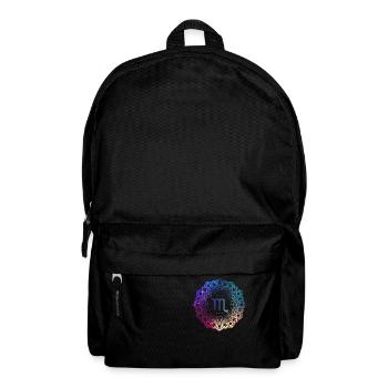 Skorpion Sternzeichen Symbol Mandala - Rucksack - Schwarz - Vorne