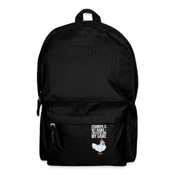 Grandpa Is My Name Chickens Are My Game - Rucksack - Schwarz - Vorne