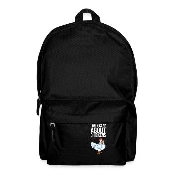 Je ne me soucie que des poulets - Sac à dos - noir - Devant