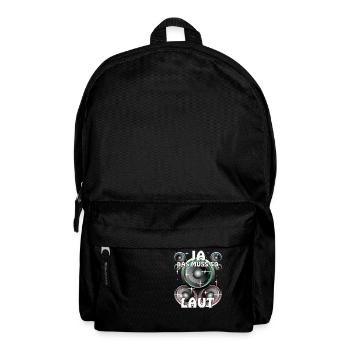 LAUTSPRECHER JA DAS MUSS SO LAUT - Rucksack - Schwarz - Vorne