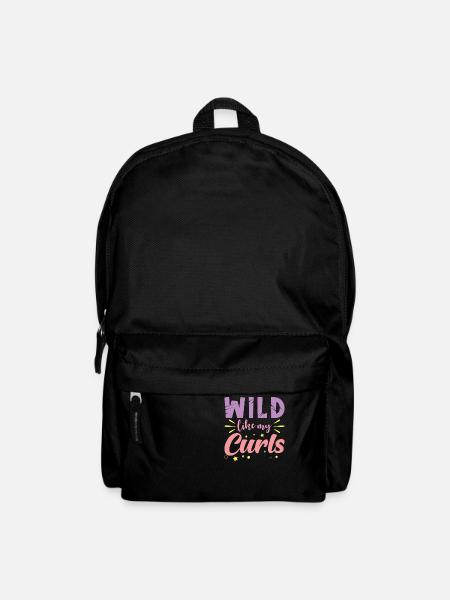 Locken Haare Wild wie meine Locken - Rucksack - Schwarz