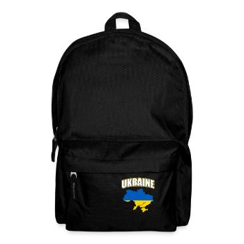 Ukraine Flag Map 2023 - Backpack - black - Front