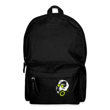 Affe DJ mit Kopfhörer und Sonnenbrille Geschenk Pa - Rucksack - Schwarz - Vorne