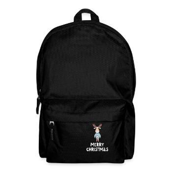 Joyeux Noël Drôle de Chemise de Noël - Sac à dos - noir - Devant