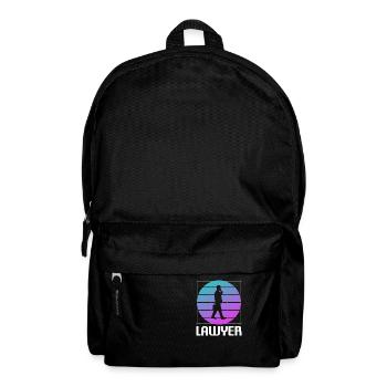 Retro Rechtsanwalt Rechtsanwalt - Rucksack - Schwarz - Vorne
