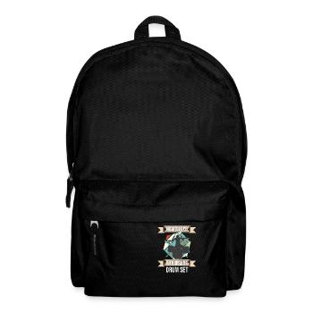 Don't Bug Me I Am Playing Drum Set Drummer - Backpack - black - Front