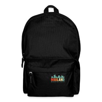 Mailand Italien Skyline - Rucksack - Schwarz - Vorne