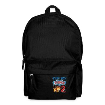 Carousel Birthday Party Lion This Boy - Backpack - black - Front