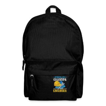 Stolzer Opa eines Ingenieurs - Rucksack - Schwarz - Vorne