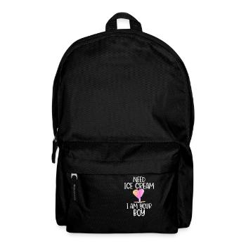 Cadeaux pour amateurs de crème glacée - Sac à dos - noir - Devant