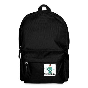 Nurse Life Krankenpflege Leopard Bandana - Rucksack - Schwarz - Vorne
