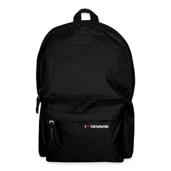 Natation scintillante J’adore nager - Sac à dos - noir - Devant