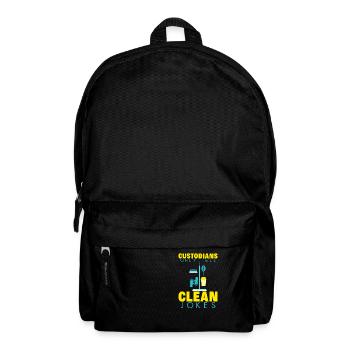 Custodians Only Tell Clean Jokes 2 - Rucksack - Schwarz - Vorne