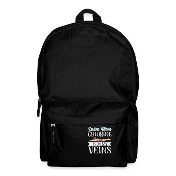 Swim Mom Chlorine Is in My Veins Mutter Schwimmen - Rucksack - Schwarz - Vorne