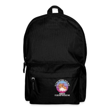 Je préfère être avec mon hamster - Sac à dos - noir - Devant