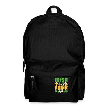 Irlandais Je pourrais boire Annonce de grossesse - Sac à dos - noir - Devant
