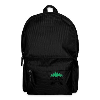 Mädchen mit dem Traum Bäume zu retten - Rucksack - Schwarz - Vorne