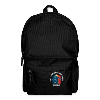 Never Underestimate An Old Man With Snowboard - Backpack - black - Front