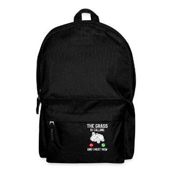 The Grass Is Calling And I Must Mow Lawn Mowing - Backpack - black - Front