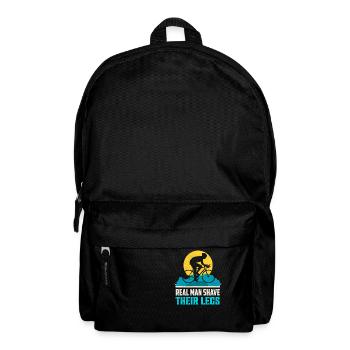 Real Man Shave Their Legs Biking Cycling - Backpack - black - Front