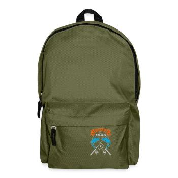 Awesome since 1985. Angel, Angler's birthday - Backpack - olive green - Front