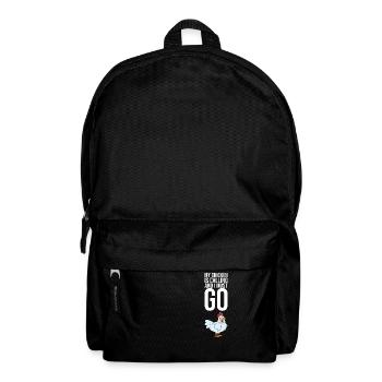 Mon poulet appelle et je dois partir - Sac à dos - noir - Devant