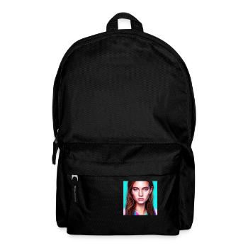 Retrowave Synthwave 80s Character Design - Rucksack - Schwarz - Vorne