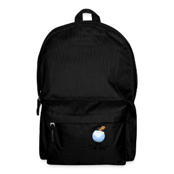Goldfisch im Fischglas - Rucksack - Schwarz - Vorne