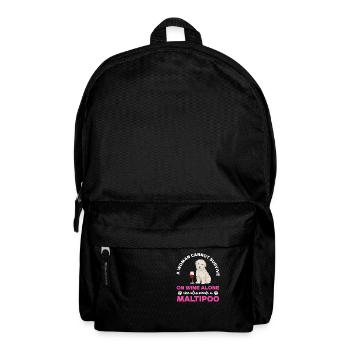 Maltipoo Hund - Rucksack - Schwarz - Vorne