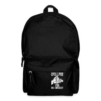 Papa & Sohn Das Perfekte Chaos Team Für Die Ewigke - Rucksack - Schwarz - Vorne