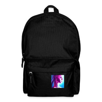 Retrowave Synthwave 80s Character Design - Rucksack - Schwarz - Vorne