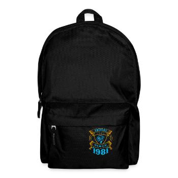 Awesome since 1981. Angel, Angler Geburtstag - Rucksack - Schwarz - Vorne