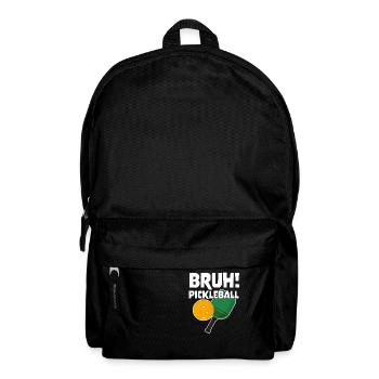 Gamer Gaming Meme Bruh Pickleball - Rucksack - Schwarz - Vorne