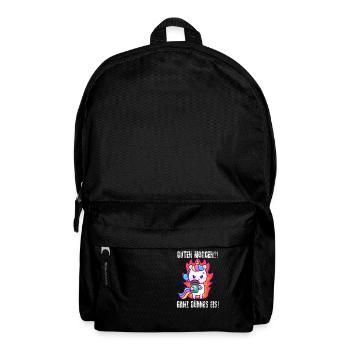 Guten Morgen Ganz Dünnes Eis Morgenmuffel Geschenk - Rucksack - Schwarz - Vorne