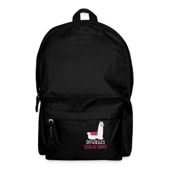 Lama Offizielles Schlafshirt Alpaka Tier - Rucksack - Schwarz - Vorne