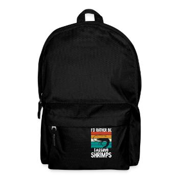Cadeau d’amoureux des crevettes - Sac à dos - noir - Devant