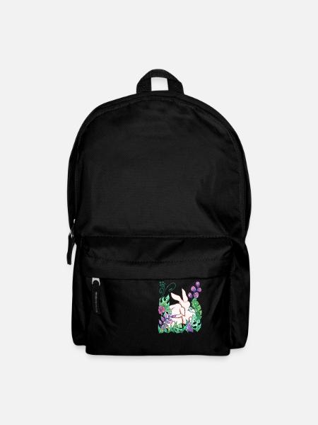 Hase Tier Geschenk Dschungel - Rucksack - Schwarz