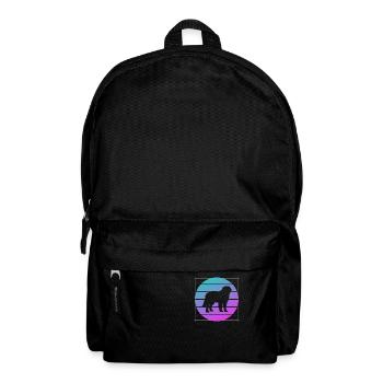 Retro Bernhardiner Hundeliebhaber - Rucksack - Schwarz - Vorne