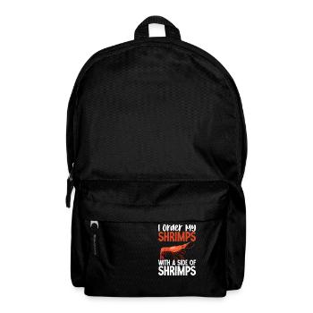 Cadeau d’amoureux des crevettes - Sac à dos - noir - Devant