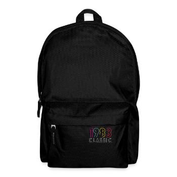 40 ans né en 1983 rétro 40e anniversaire - Sac à dos - noir - Devant