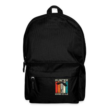 Skydive Skydiver Fallschirmspringer Fallschirm - Rucksack - Schwarz - Vorne