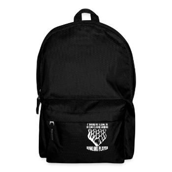 Bowling Girls Bowling ball Cone Bowling bowling - Backpack - black - Front