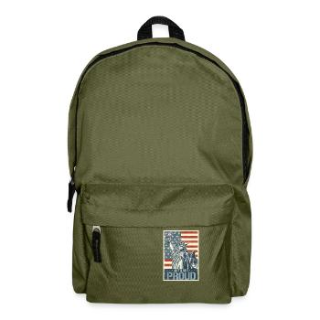 Vierter Juli Unabhängigkeitstag Froher 4. Juli - Rucksack - Olivgrün - Vorne