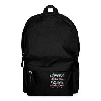 Apropos Möwe Möwie Noch een Norddeutscher Humor - Rucksack - Schwarz - Vorne