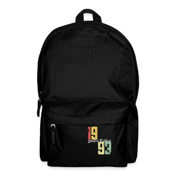 30 ans né en 1993 rétro 30e anniversaire - Sac à dos - noir - Devant