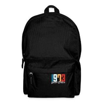 50 ans né en 1973 rétro 50e anniversaire - Sac à dos - noir - Devant