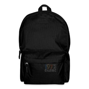 50 ans né en 1973 rétro 50e anniversaire - Sac à dos - noir - Devant
