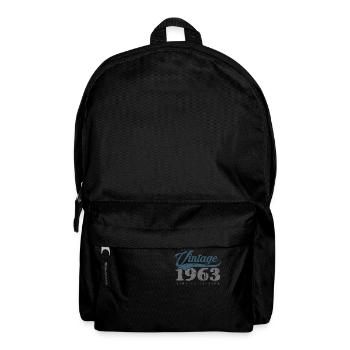 60 Jahre Jahrgang 1963 Retro 60. Geburtstag - Rucksack - Schwarz - Vorne