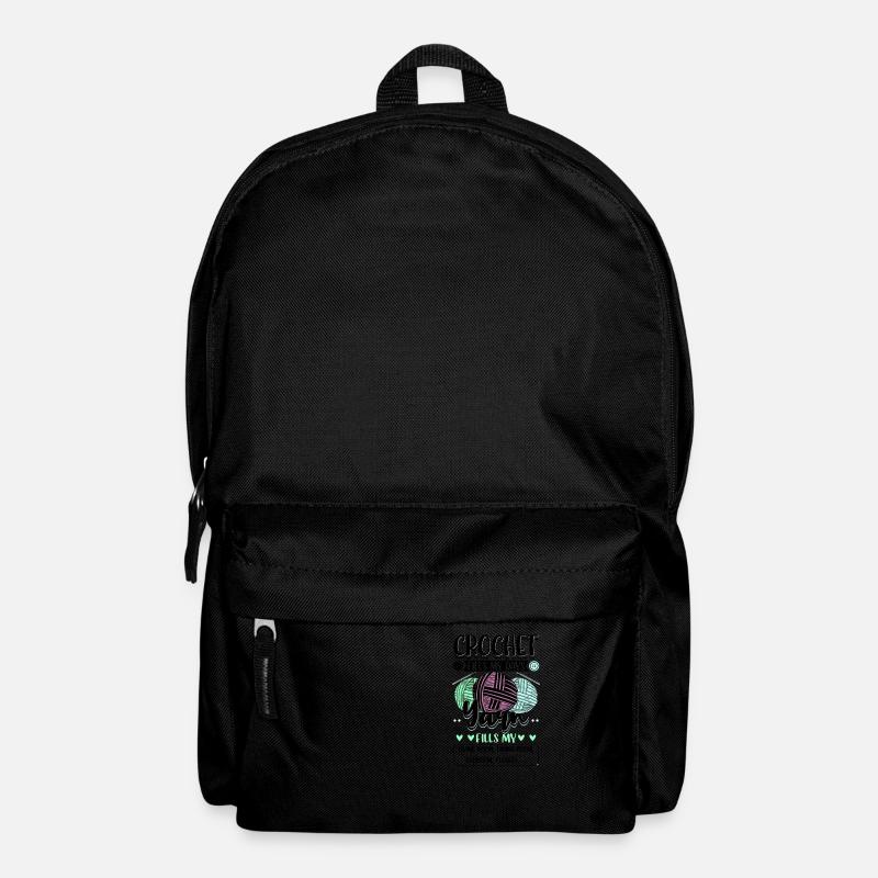 Häkeln Wolle Stricken - Rucksack - Schwarz